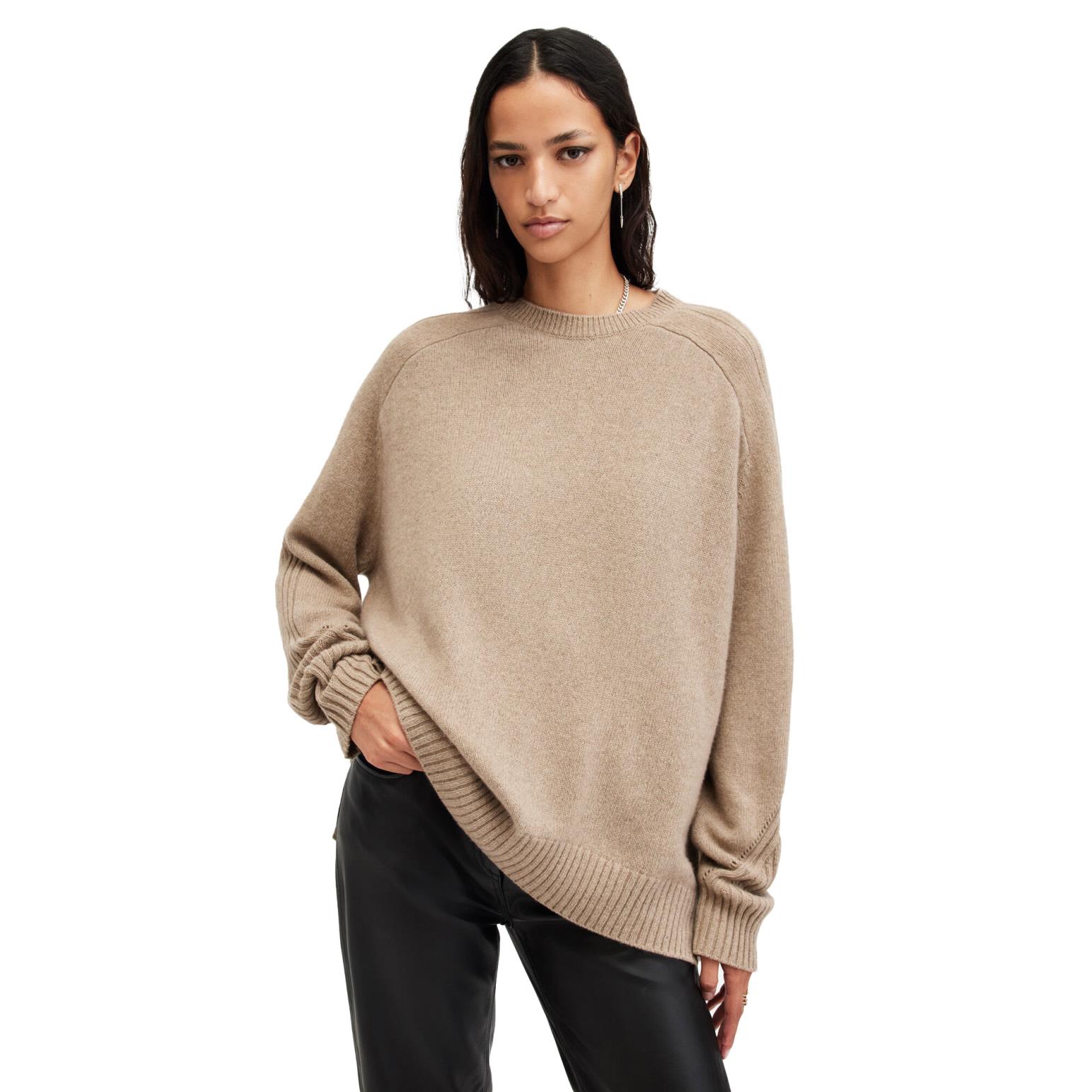 AllSaints Ines Recycled Cashmere Wool Blend Jumper